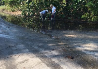 Sampling Water at the Storm Drain at NE 78 St. and NE 10 Ave. Before the Tide Comes In